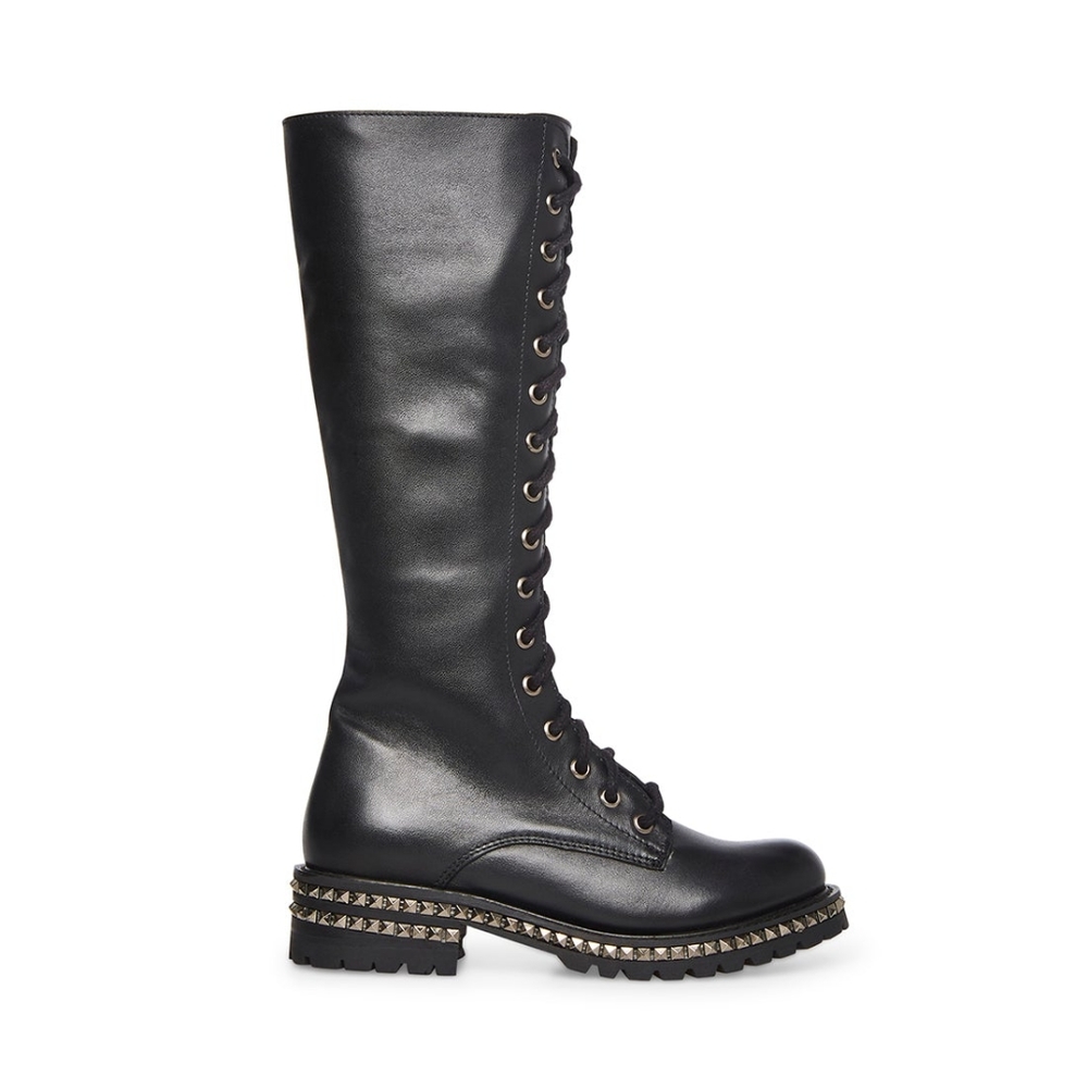 Knee high combat boots